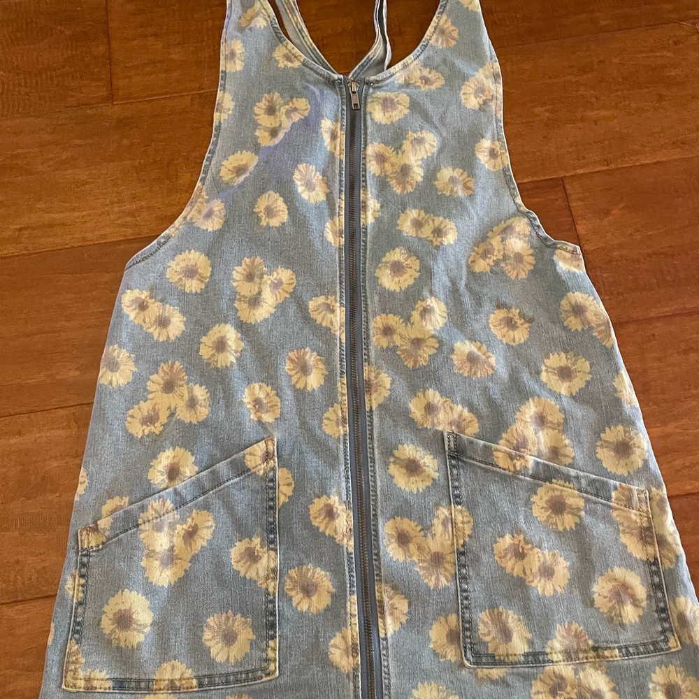 Sunflower denim dress